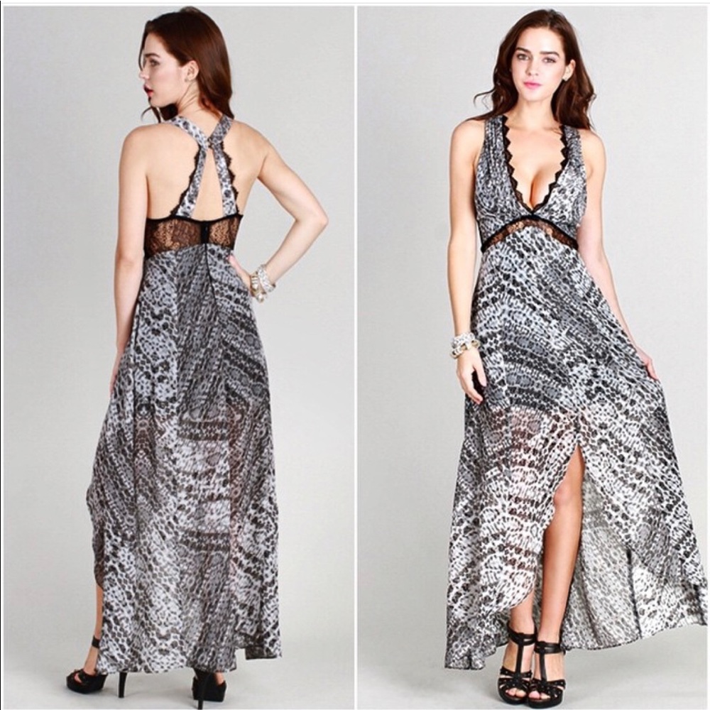 Blake Animal Print Maxi Dress